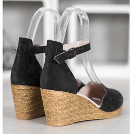Filippo Chaussures compensées en cuir le noir 2