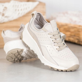 Goodin Baskets en cuir beiges 2 Goodin Baskets en cuir beiges 2