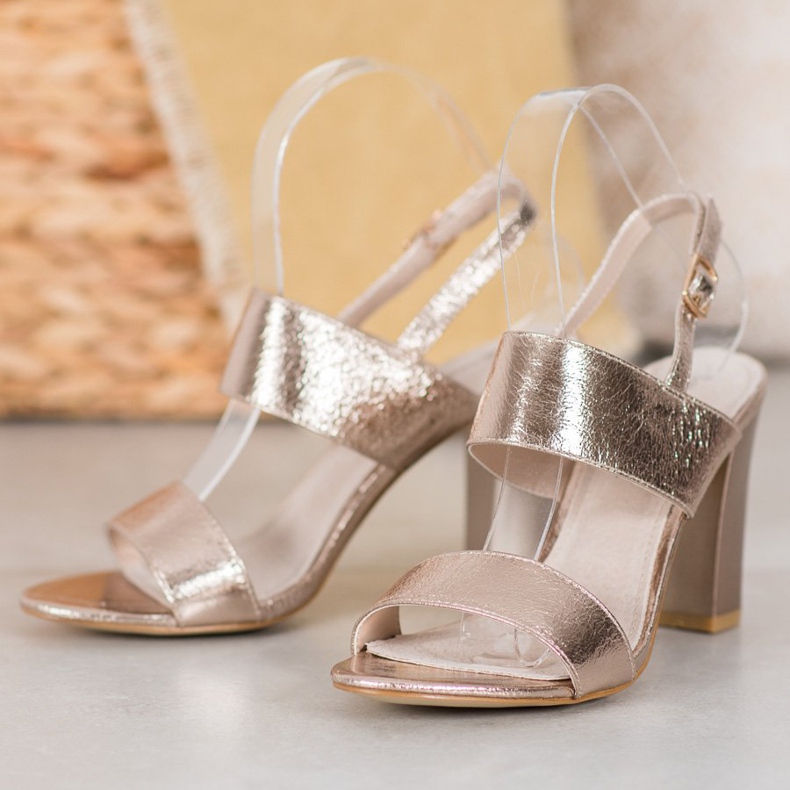 Goodin Sandales élégantes jaune 2