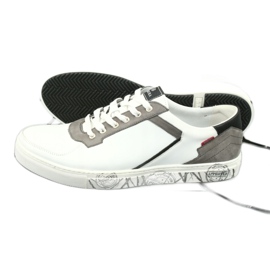 Chaussures de sport en cuir Badura 3361 blanc noir gris 6