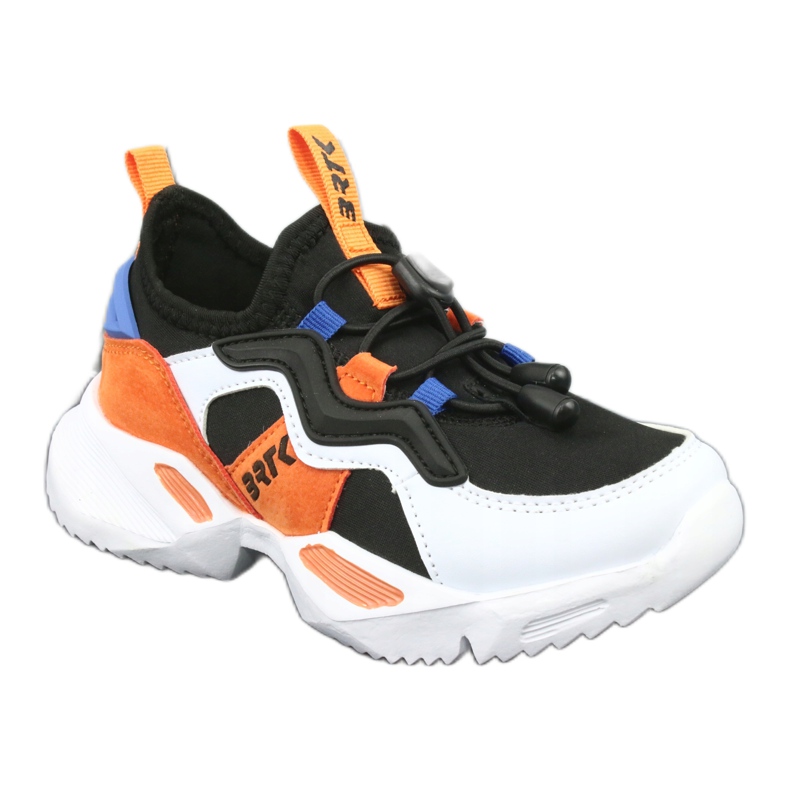 Chaussures de sport Bartek 75219 blanc noir bleu orange 1