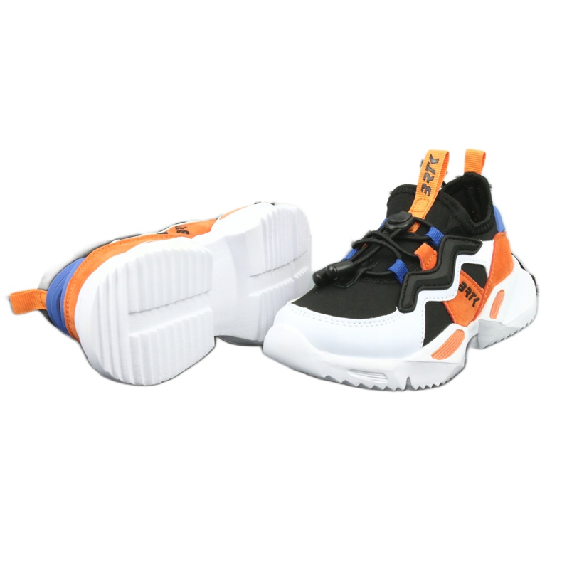 Chaussures de sport Bartek 75219 blanc noir bleu orange 5