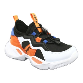 Chaussures de sport Bartek 78219 blanche le noir bleu orange 1 Chaussures de sport Bartek 78219 blanche le noir bleu orange 1