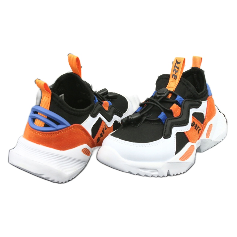 Chaussures de sport Bartek 78219 blanche le noir bleu orange 4 Chaussures de sport Bartek 78219 blanche le noir bleu orange 4