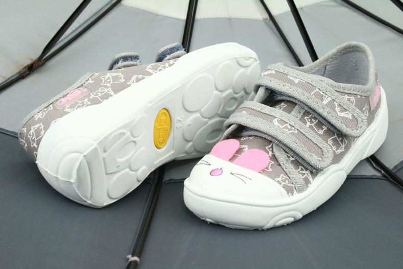 Chaussures enfant Befado 907P116 blanc rose gris 4