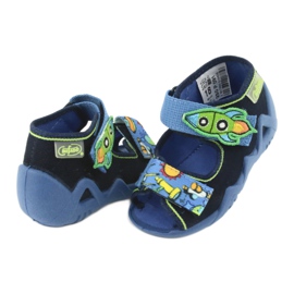 Chaussons enfants Befado 250P091 bleu marine 4