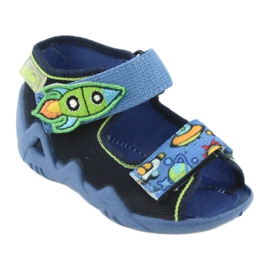 Chaussons enfants Befado 250P091 bleu marine 1