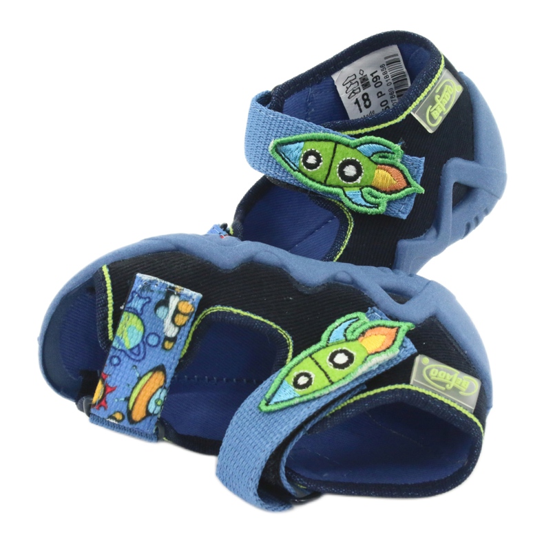 Chaussons enfants Befado 250P091 bleu marine 6