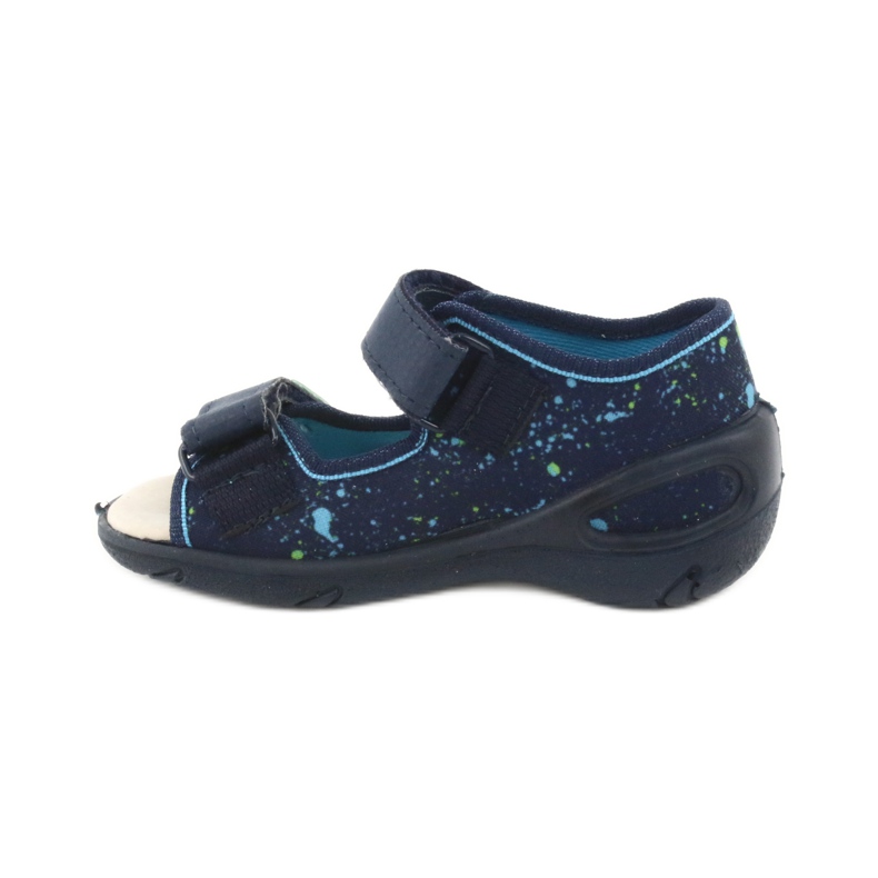 Befado chaussures pour enfants pu 065P131 bleu marin bleu vert 2