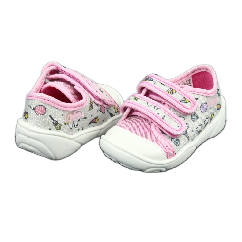 Chaussures enfant Befado 907P115 rose gris multicolore 2