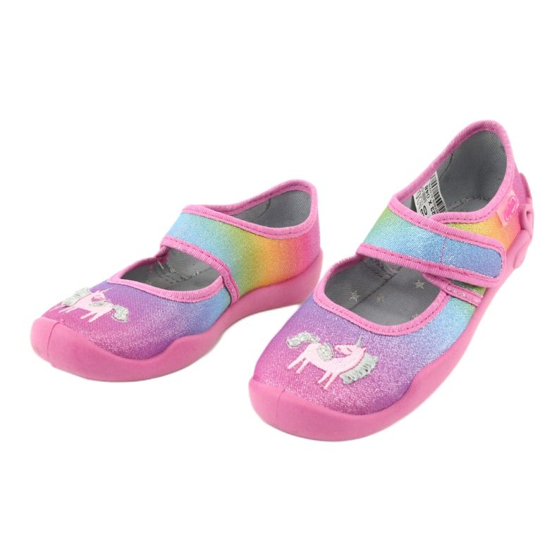 Chaussures enfant Befado 123X048 rose multicolore 2 Chaussures enfant Befado 123X048 rose multicolore 2