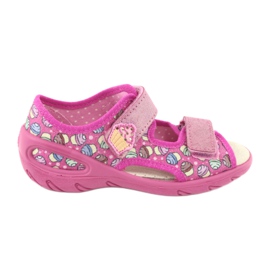 Chaussures enfant Befado 065X136 rose multicolore 1