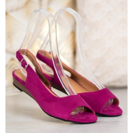 Chaussures confortables en daim VINCEZA violet 2
