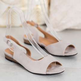 Chaussures confortables en daim VINCEZA gris 3