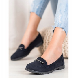 Miss Laura Chaussures en daim bleu marine 2