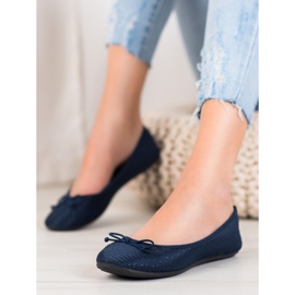 McKey Ballerine Décontractée Avec Un Noeud bleu marin bleu 1