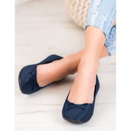McKey Ballerine Décontractée Avec Un Noeud bleu marin bleu 2