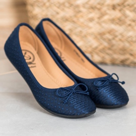 McKey Ballerine Décontractée Avec Un Noeud bleu marin bleu 4