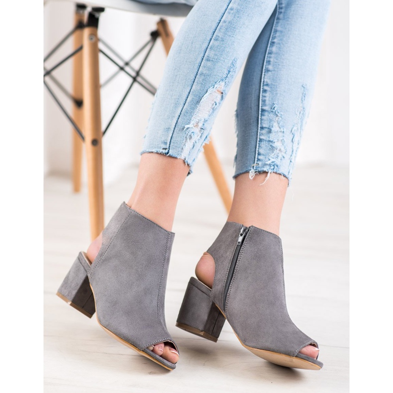 Filippo Bottes à bout ouvert grises 1 Filippo Bottes à bout ouvert grises 1