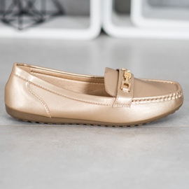 Fama Mocassins dorés élégants 2