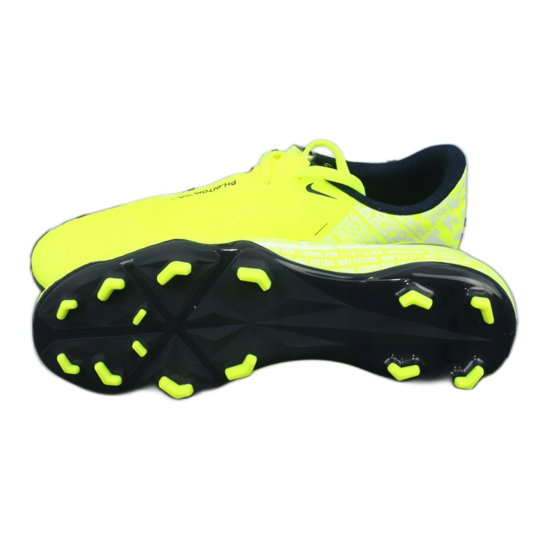Chaussures de football Nike Phantom Venom Academy Fg Jr AO0362-717 jaune 4