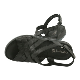 Sandales confort cuir Caprice 28152 noir 5