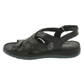 Sandales confort cuir Caprice 28152 le noir 2 Sandales confort cuir Caprice 28152 le noir 2