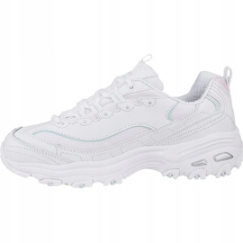Skechers D'Lites Sparkling Rain W 149060-WLPK blanche 1 Skechers D'Lites Sparkling Rain W 149060-WLPK blanche 1