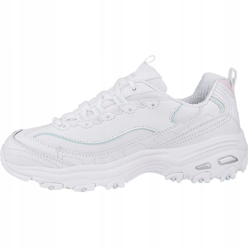 Skechers D'Lites Sparkling Rain W 149060-WLPK blanche 1 Skechers D'Lites Sparkling Rain W 149060-WLPK blanche 1