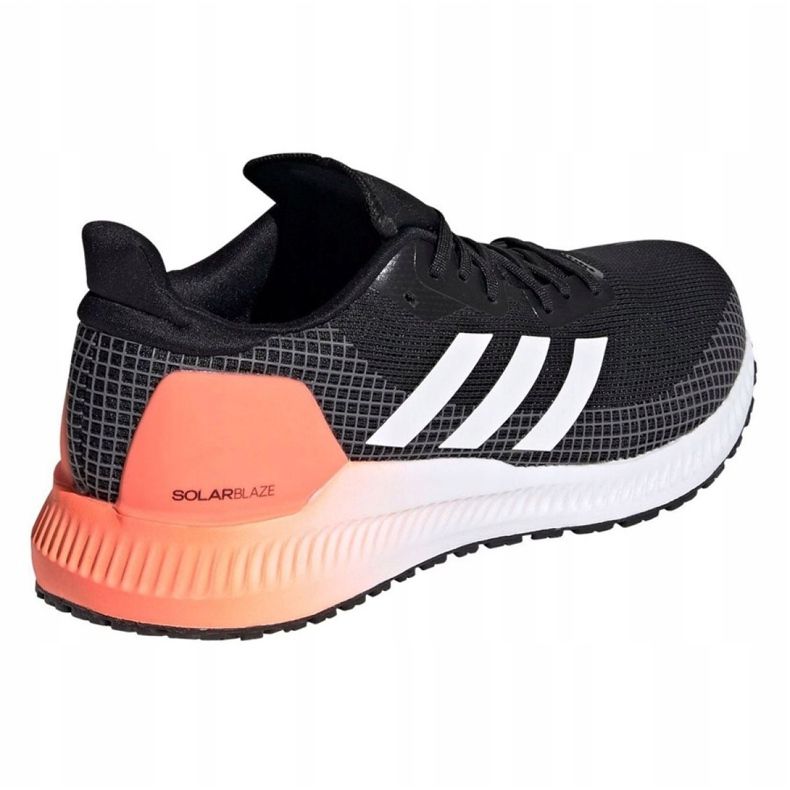 Chaussures Adidas Solar Blaze M EE4228 blanc noir orange 1
