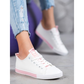 SHELOVET Baskets Avec Eco Cuir Nice blanc 1