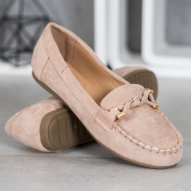 Nio Nio Mocassins en daim élégants brun 2