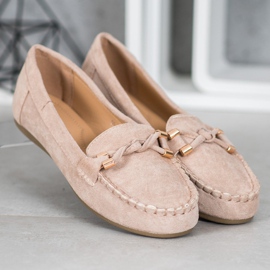 Nio Nio Mocassins en daim élégants brun 3