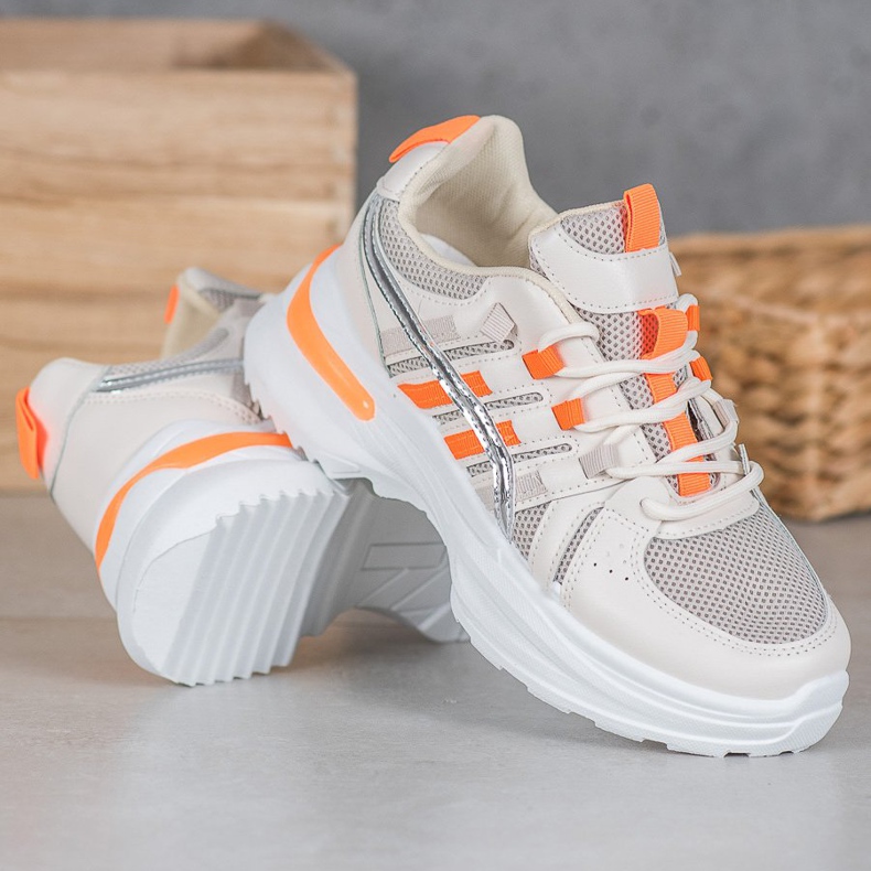 SHELOVET Chaussures de sport à la mode sur la plate-forme multicolore 2