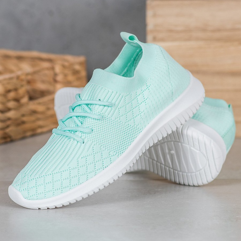 SHELOVET Chaussures de sport ajourées vert 1