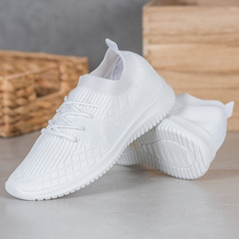 SHELOVET Chaussures de sport ajourées blanche 1