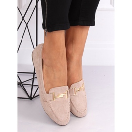 Mocassins femme beige 99-13A Beige brun jaune 5