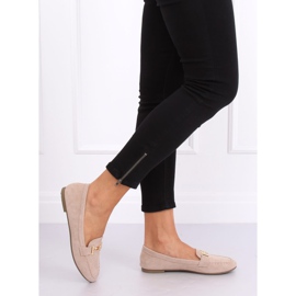 Mocassins femme beige 99-13A Beige brun jaune 4