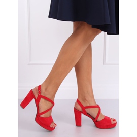 Sandales à talons rouges 9272 Rojo 4