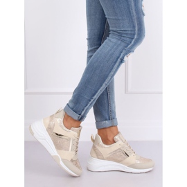Baskets compensées beiges YL-33 Beige 5