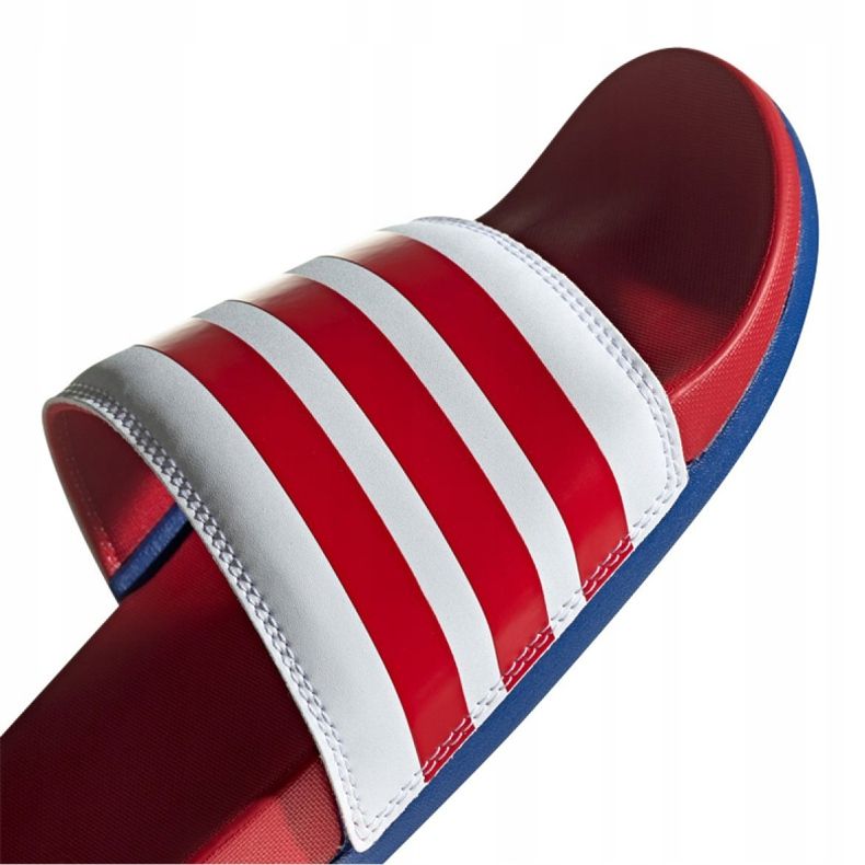 Chaussons Adidas Adilette Comfort M EG1853 blanche rouge 2
