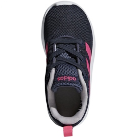 Chaussures adidas Lite Racer Cln K Jr BB7053 bleu marin rose 1