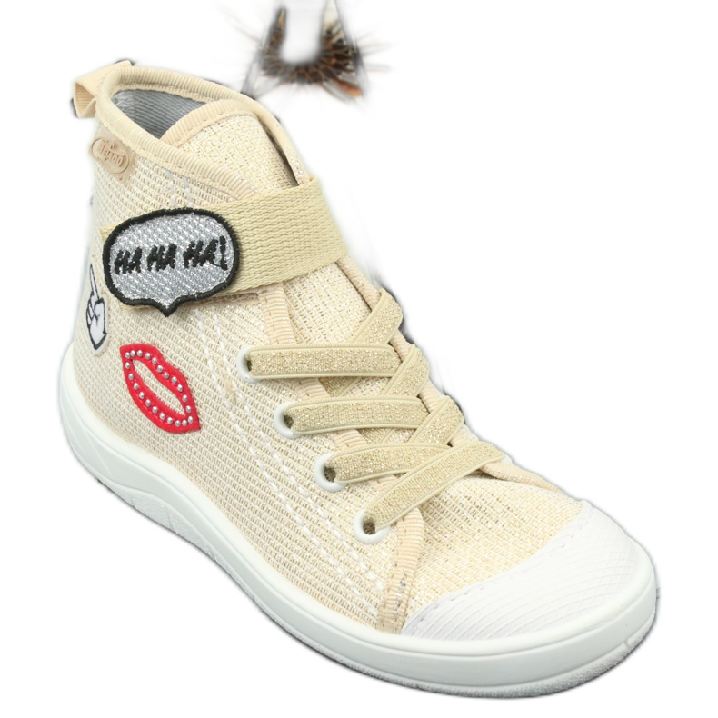 Chaussures enfant Befado 268X069 rouge gris jaune 1