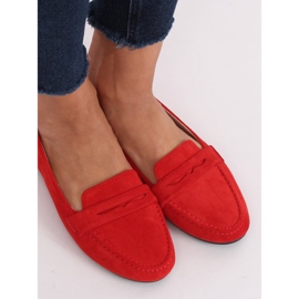 Mocassins femme rouge 3900 Rouge 1