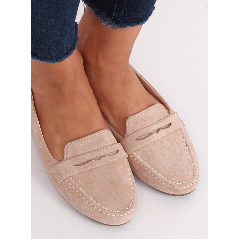 Mocassins femme beiges 3900 Beige 1