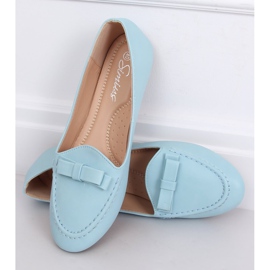 Mocassins femme bleus A8637 Bleu 2