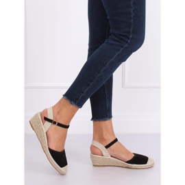 Espadrilles noires sur compensées LLI-3M85 Noir brun le noir 2
