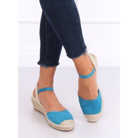 Espadrilles compensées bleues LLI-3M85 L.BLUE 3