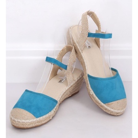 Espadrilles compensées bleues LLI-3M85 L.BLUE 1