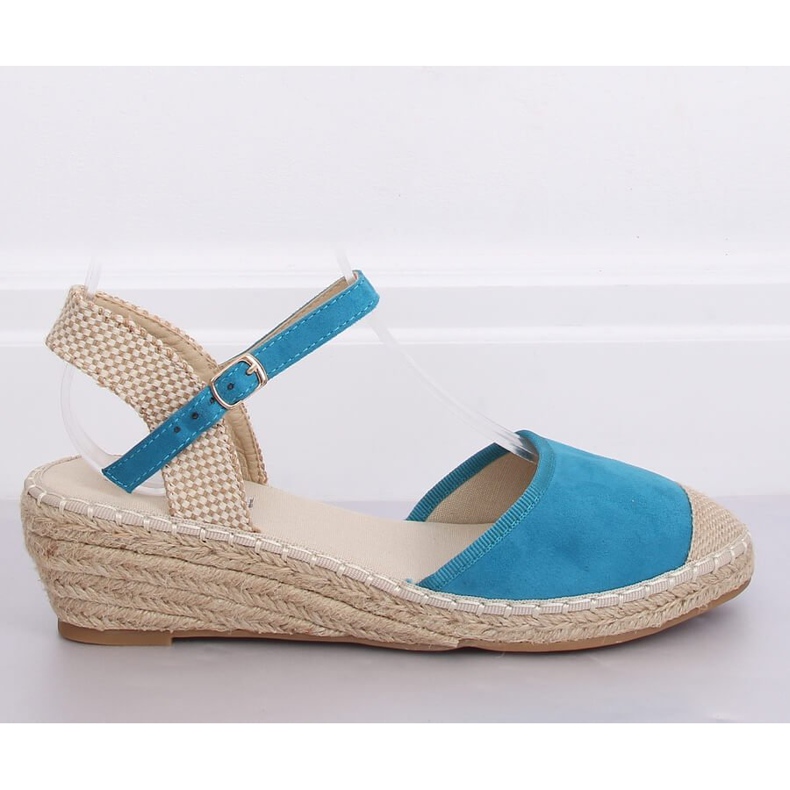 Espadrilles compensées bleues LLI-3M85 L.BLUE 2
